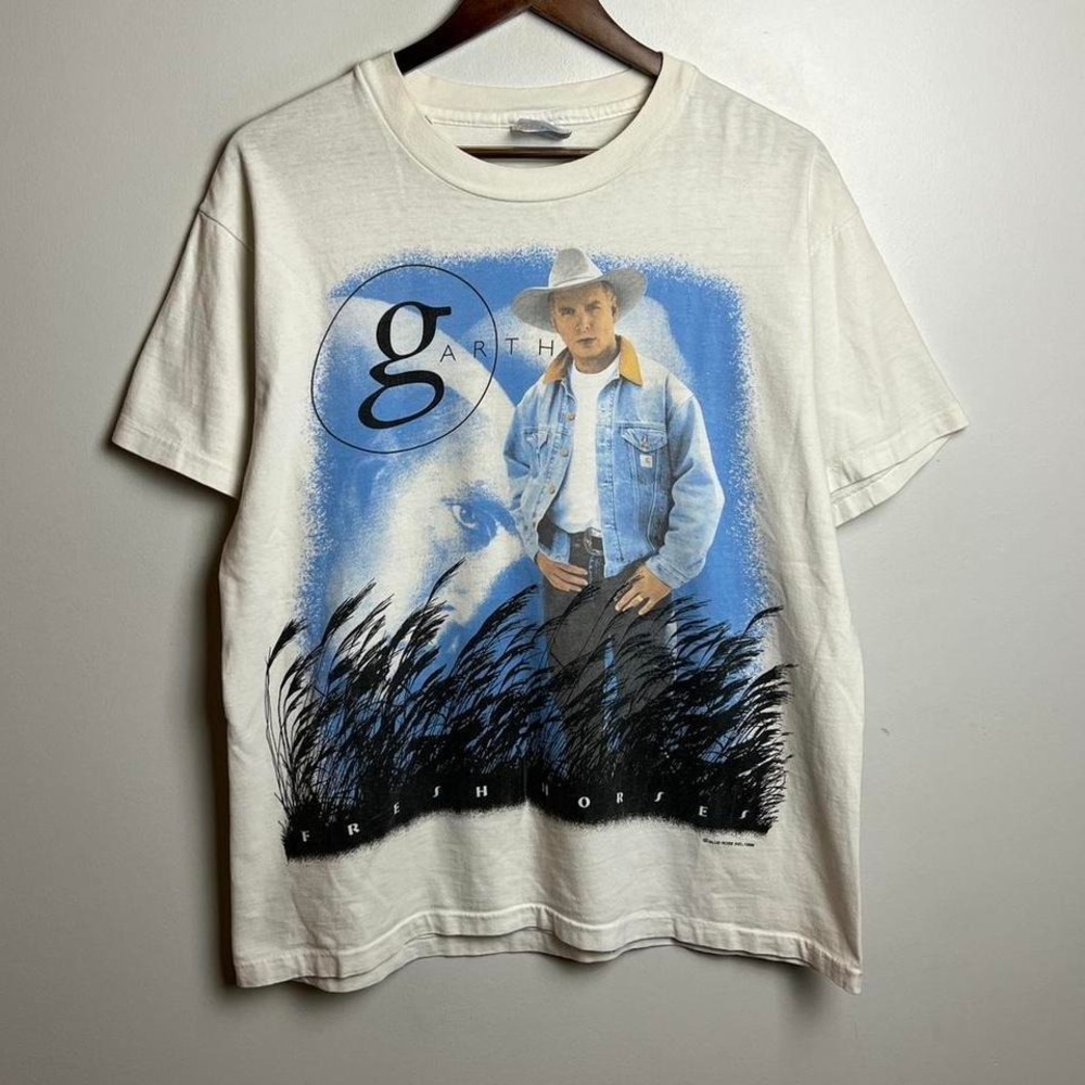 Vintage Garth Brooks 1996 World Tour White T-Shirt L